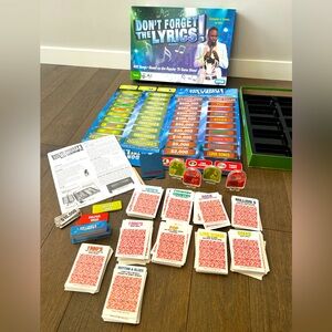 Don’t forget‎ the lyrics board game COMPLETE